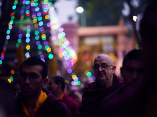 Thaye Dorje, His Holiness the 17th Gyalwa Karmapa, on day three of the 2019 Kagyu Monlam, Bodh Gaya, India, December 2019 (Photo/Tokpa Korlo)