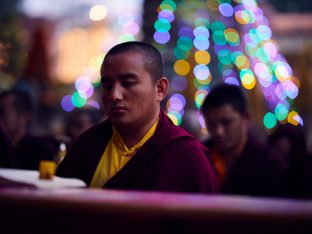 Thaye Dorje, His Holiness the 17th Gyalwa Karmapa, on day three of the 2019 Kagyu Monlam, Bodh Gaya, India, December 2019 (Photo/Tokpa Korlo)