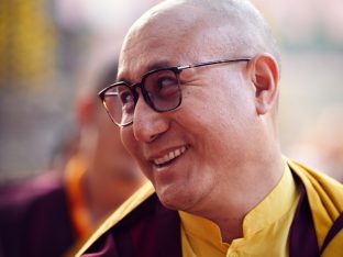 Thaye Dorje, His Holiness the 17th Gyalwa Karmapa, on day three of the 2019 Kagyu Monlam, Bodh Gaya, India, December 2019 (Photo/Tokpa Korlo)