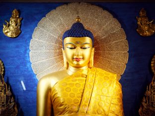 Thaye Dorje, His Holiness the 17th Gyalwa Karmapa, on day three of the 2019 Kagyu Monlam, Bodh Gaya, India, December 2019 (Photo/Tokpa Korlo)