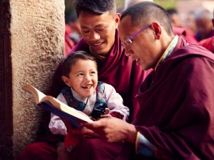 Thaye Dorje, His Holiness the 17th Gyalwa Karmapa, on day three of the 2019 Kagyu Monlam, Bodh Gaya, India, December 2019 (Photo/Tokpa Korlo)