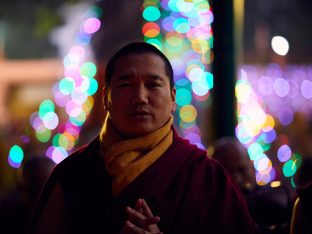 Thaye Dorje, His Holiness the 17th Gyalwa Karmapa, on day three of the 2019 Kagyu Monlam, Bodh Gaya, India, December 2019 (Photo/Tokpa Korlo)