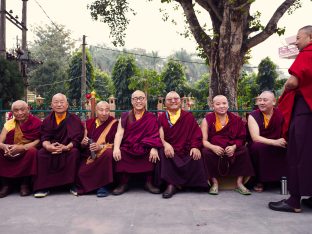 Thaye Dorje, His Holiness the 17th Gyalwa Karmapa, arrives for the Kagyu Monlam 2019. (Photo/Tokpa Korlo))