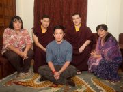 Members of the royal family of Bhutan with Thaye Dorje, His Holiness the 17th Gyalwa Karmapa