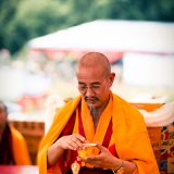 Lektsho Lopon performs the puja of Mitrugpa. Photo/Tokpa Korlo