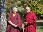 His Holiness Trinley Thaye Dorje and His Holiness Ogyen Trinley Dorje