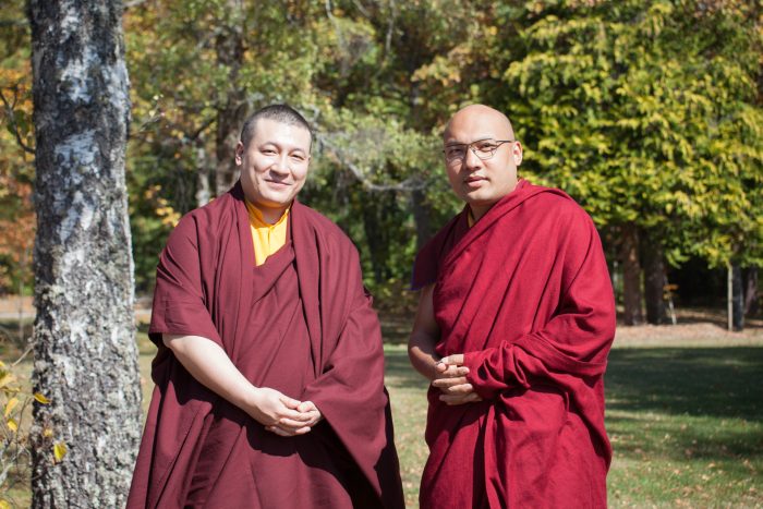 His Holiness Trinley Thaye Dorje and His Holiness Ogyen Trinley Dorje