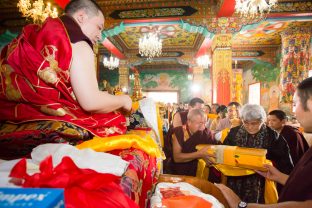 Mandala offerings for Karmapa