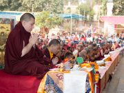 Kagyu Monlam in Bodh Gaya with Thaye Dorje, His Holiness the 17th Gyalwa Karmapa, 2015. Photo / Thule Jug