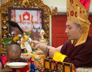 Thaye Dorje, His Holiness the 17th Gyalwa Karmapa, performs a Rabne Puja
