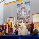 Thaye Dorje, His Holiness the 17th Gyalwa Karmapa, giving an empowerment on Chenresig in France 2015. Photo / Thule Jug