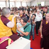 Thaye Dorje, His Holiness the 17th Gyalwa Karmapa, giving refuge in France 2015. Photo / Thule Jug