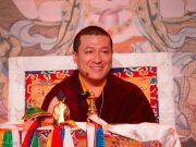 Thaye Dorje, His Holiness the 17th Gyalwa Karmapa, giving teaching and refuge in Montchardon, France