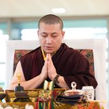 Thaye Dorje, His Holiness the 17th Gyalwa Karmapa teaching in France 2015. Photo / Tokpa Korlo