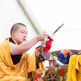 Thaye Dorje, His Holiness the 17th Gyalwa Karmapa, giving the Chenresig empowerment in France 2015. Photo / Tokpa Korlo