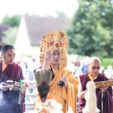 Consecrating the Buddhist Center - Thaye Dorje, His Holiness the 17th Gyalwa Karmapa teaching in France 2015. Photo / Tokpa Korlo