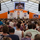 The meditation hall for the course in Germany 2015. Photo / Magda Junkowska