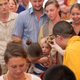 Thaye Dorje, His Holiness the 17th Gyalwa Karmapa, blessing students in Germany 2015. Photo / Magda Jungowska