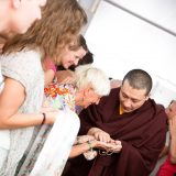 Thaye Dorje, His Holiness the 17th Gyalwa Karmapa, blesses students in Germany 2015. Photo / Tokpa Korlo