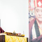Thaye Dorje, His Holiness the 17th Gyalwa Karmapa, leads commemorations for Shamar Rinpoche in Germany 2015. Photo / Tokpa Korlo