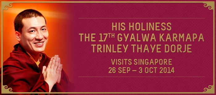 Karmapa visits Singapore 2014