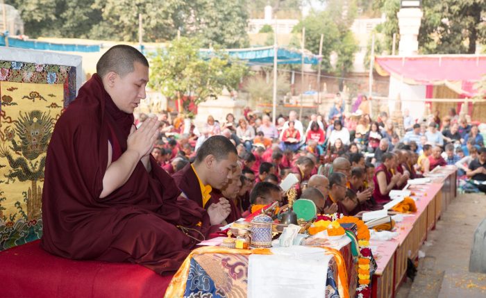 Kagyu Monlam in Bodh Gaya with Thaye Dorje, His Holiness the 17th Gyalwa Karmapa, 2015. Photo / Thule Jug