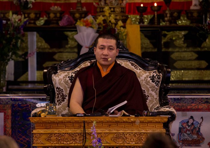 Thaye Dorje, His Holiness the 17th Gyalwa Karmapa, leads tributes to his teacher Kunzig Shamar Rinpoche