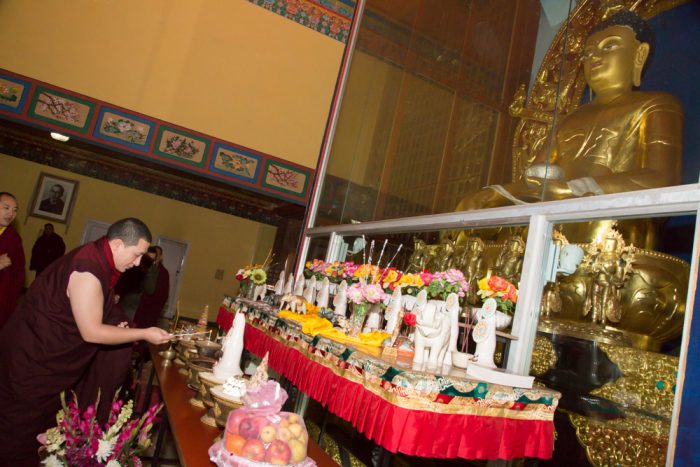 Thaye Dorje, His Holiness the 17th Gyalwa Karmapa, led the Meditation Course at the Karmapa International Buddhist Institute. Photo / Thule G. Jug