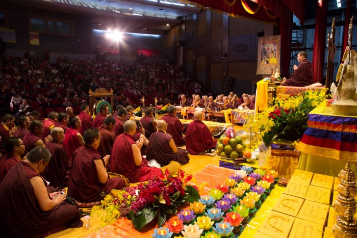 Thaye Dorje, His Holiness the 17th Gyalwa Karmapa, presides over the Kagyu Monlam in Taiwan. Photo / Thule Jug