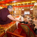 Thaye Dorje, His Holiness the 17th Gyalwa Karmapa, visits Taiwan: Offering of body, speech and mind. Photo / Thule Jug