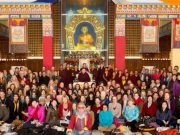 Participants at the public meditation course. Photo / Thule Jug