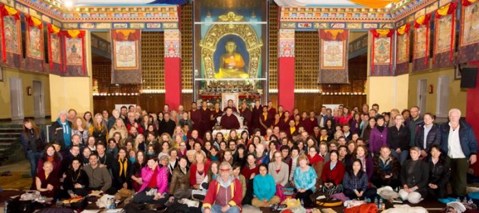 Participants at the public meditation course. Photo / Thule Jug