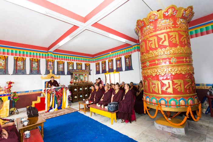 Inauguration of Mani Lhakang in Dotray village in Darjeeling by Thaye Dorje, His Holiness the 17th Gyalwa Karmapa. Photo / Magda Jungowska