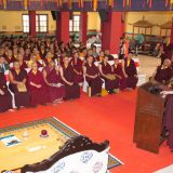 Tribute to Shamar Rinpoche: Concluding speech by Thaye Dorje, His Holiness the 17th Gyalwa Karmapa. Photo / Thule Jug