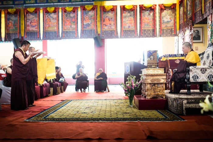 Tribute to Shamar Rinpoche: Mandala offering. Photo / Tokpa Korlo